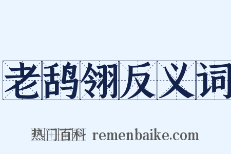 老鸹翎反义词是什么意思的图片